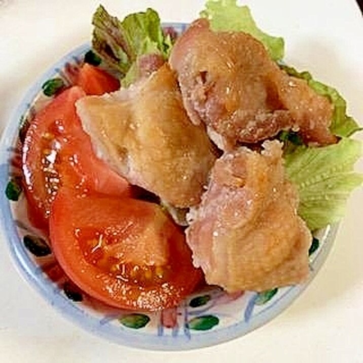 塩麹チキンのサラダ